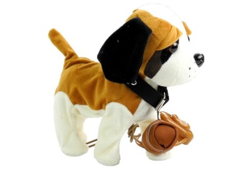 LEAN Toys Interaktywny Piesek Bernardyn Na Smyczy + Buda LEAN Toys Interaktywny Piesek Bernardyn Na Smyczy + Buda