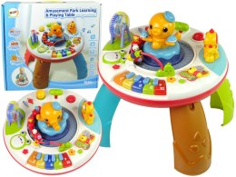 LEAN Toys Interaktywny Stolik Edukacyjny Ośmiornica Pianinko Dźwięki Światła