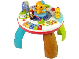 LEAN Toys Interaktywny Stolik Edukacyjny Ośmiornica Pianinko Dźwięki Światła