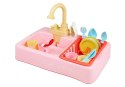 LEAN Toys Kolorowy Zlewozmywak Zlew z Wodą + Akcesoria