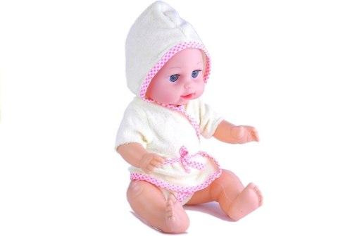 LEAN Toys Lalka Bobas W Szlafroku Butelka Nocnik Pampers Gra LEAN Toys Lalka Bobas W Szlafroku Butelka Nocnik Pampers Gra