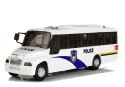 LEAN Toys Model Autobusu Bus Policyjny Świeci Biały
