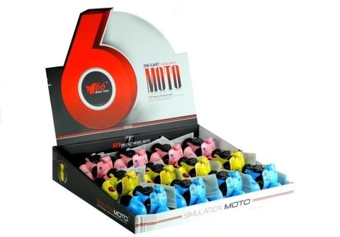 LEAN Toys Modele Motorek 3 Kolory Jeździ Świeci Gra 1:14 LEAN Toys Modele Motorek 3 Kolory Jeździ Świeci Gra 1:14