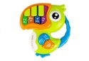 LEAN Toys Pianinko Organki Do Re Mi Papuga Zielone