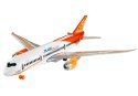 LEAN Toys Samolot Pasażerski Biały Friction Podstawka 65 cm