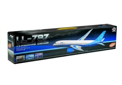 LEAN Toys Samolot Pasażerski Biały Friction Podstawka 65 cm LEAN Toys Samolot Pasażerski Biały Friction Podstawka 65 cm