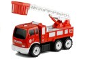 LEAN Toys Wóz Strażacki Do Rozkręcania Drabina + Narzędzia