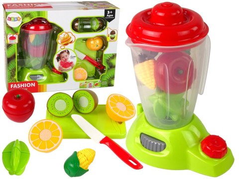 LEAN Toys Zestaw Blender Kielichowy Owoce Na Rzep Świeci Gra