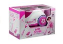 LEAN Toys Zestaw Do Sprzątania Zabawkowy Odkurzacz Na Baterie 2 Końcówki Różowy