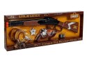 LEAN Toys Zestaw Kowboja Kowbojski Pistolet + Akcesoria