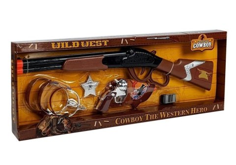 LEAN Toys Zestaw Kowboja Kowbojski Pistolet + Akcesoria LEAN Toys Zestaw Kowboja Kowbojski Pistolet + Akcesoria