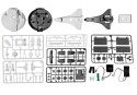 LEAN Toys Zestaw Kreatywny Kosmiczny Solarny 3w1 Łazik DIY