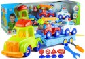 LEAN Toys Zestaw Pojazdów Policja Straż Laweta Rozkręcane