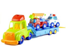 LEAN Toys Zestaw Pojazdów Policja Straż Laweta Rozkręcane