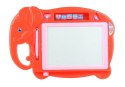 LEAN Toys Znikopis Słoń Tablica Magnetyczna Pieczątki Czerw.