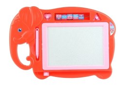 LEAN Toys Znikopis Słoń Tablica Magnetyczna Pieczątki Czerw.