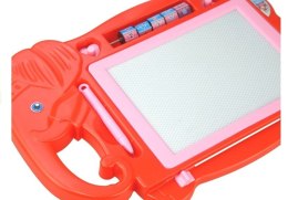 LEAN Toys Znikopis Słoń Tablica Magnetyczna Pieczątki Czerw.