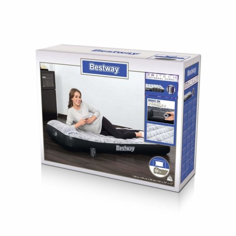 Bestway Dmuchany Materac Z Pompką 188 x 99 x 30 cm Bestway 67834 Bestway Dmuchany Materac Z Pompką 188 x 99 x 30 cm Bestway 67834
