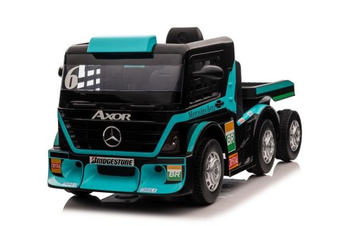 LEAN CARS Auto Na Akumulator Mercedes+ Naczepa XMX622B Niebieski LCD LEAN CARS Auto Na Akumulator Mercedes+ Naczepa XMX622B Niebieski LCD