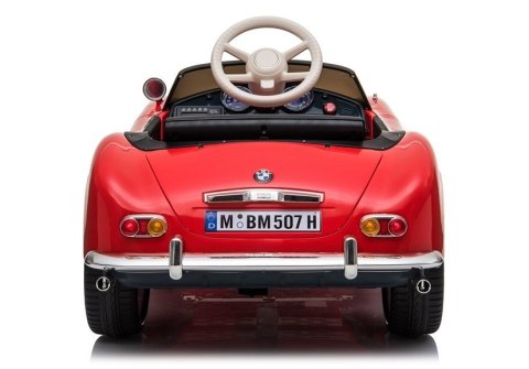 LEAN CARS Auto na Akumulator BMW Retro Czerwone Lakierowane LEAN CARS Auto na Akumulator BMW Retro Czerwone Lakierowane
