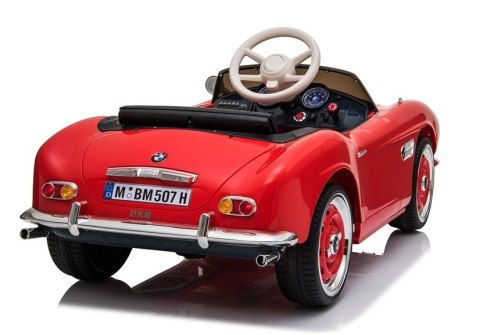 LEAN CARS Auto na Akumulator BMW Retro Czerwone Lakierowane LEAN CARS Auto na Akumulator BMW Retro Czerwone Lakierowane