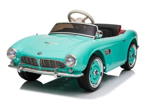 LEAN CARS Auto na Akumulator BMW Retro Zielone Lakierowane LEAN CARS Auto na Akumulator BMW Retro Zielone Lakierowane