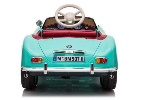 LEAN CARS Auto na Akumulator BMW Retro Zielone Lakierowane LEAN CARS Auto na Akumulator BMW Retro Zielone Lakierowane