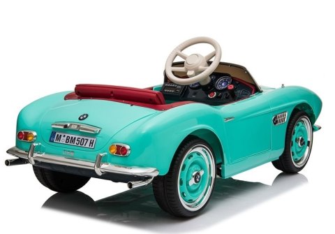 LEAN CARS Auto na Akumulator BMW Retro Zielone Lakierowane LEAN CARS Auto na Akumulator BMW Retro Zielone Lakierowane