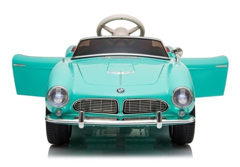 LEAN CARS Auto na Akumulator BMW Retro Zielone Lakierowane LEAN CARS Auto na Akumulator BMW Retro Zielone Lakierowane