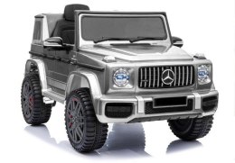 LEAN CARS Auto na akumulator Mercedes G63 Srebrny Lakier
