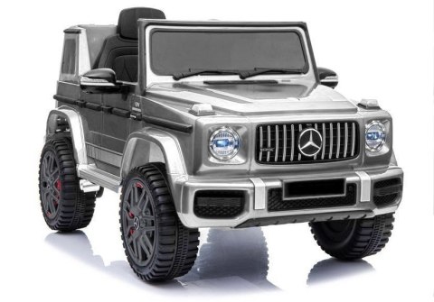 LEAN CARS Auto na akumulator Mercedes G63 Srebrny Lakier