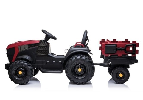 LEAN CARS Traktor z Przyczepą na akumulator BDM0925 Czerwony LEAN CARS Traktor z Przyczepą na akumulator BDM0925 Czerwony