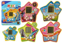 LEAN TOYS Gra Elektroniczna Kieszonkowa Brick Tetris Żółty
