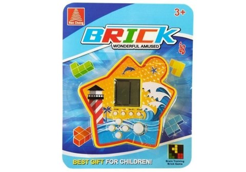 LEAN TOYS Gra Elektroniczna Kieszonkowa Brick Tetris Żółty LEAN TOYS Gra Elektroniczna Kieszonkowa Brick Tetris Żółty
