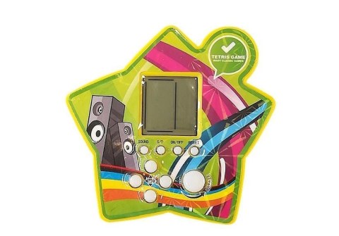 LEAN TOYS Gra Elektroniczna Kieszonkowa Brick Tetris Żółty LEAN TOYS Gra Elektroniczna Kieszonkowa Brick Tetris Żółty