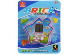 LEAN TOYS Gra Elektroniczna Kieszonkowa Tetris Gwiazdka Fioletowy