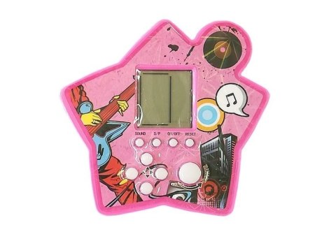 LEAN TOYS Gra Elektroniczna Kieszonkowa Tetris Gwiazdka Fioletowy LEAN TOYS Gra Elektroniczna Kieszonkowa Tetris Gwiazdka Fioletowy