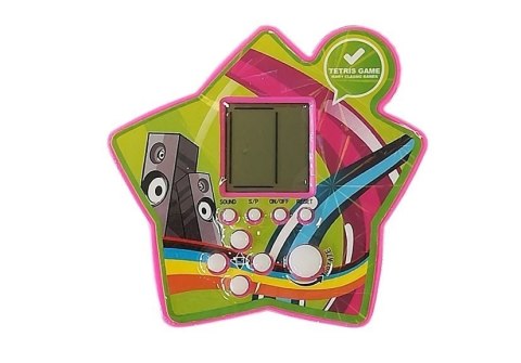 LEAN TOYS Gra Elektroniczna Kieszonkowa Tetris Gwiazdka Fioletowy LEAN TOYS Gra Elektroniczna Kieszonkowa Tetris Gwiazdka Fioletowy