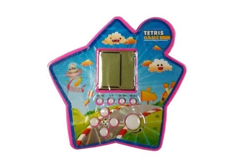 LEAN TOYS Gra Elektroniczna Kieszonkowa Tetris Gwiazdka Fioletowy LEAN TOYS Gra Elektroniczna Kieszonkowa Tetris Gwiazdka Fioletowy