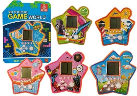 LEAN TOYS Gra Elektroniczna Kieszonkowa Tetris Gwiazdka Pomarańczowy LEAN TOYS Gra Elektroniczna Kieszonkowa Tetris Gwiazdka Pomarańczowy