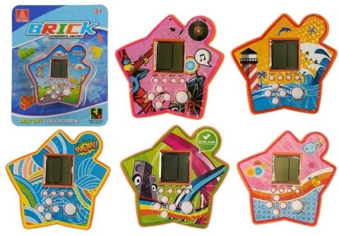 LEAN TOYS Gra Elektroniczna Kieszonkowa Tetris Gwiazdka Pomarańczowy LEAN TOYS Gra Elektroniczna Kieszonkowa Tetris Gwiazdka Pomarańczowy