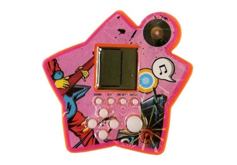 LEAN TOYS Gra Elektroniczna Kieszonkowa Tetris Gwiazdka Pomarańczowy LEAN TOYS Gra Elektroniczna Kieszonkowa Tetris Gwiazdka Pomarańczowy