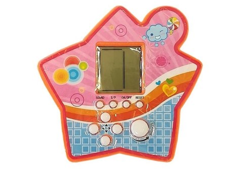 LEAN TOYS Gra Elektroniczna Kieszonkowa Tetris Gwiazdka Pomarańczowy LEAN TOYS Gra Elektroniczna Kieszonkowa Tetris Gwiazdka Pomarańczowy