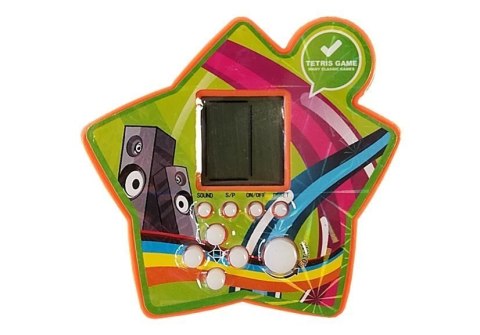 LEAN TOYS Gra Elektroniczna Kieszonkowa Tetris Gwiazdka Pomarańczowy LEAN TOYS Gra Elektroniczna Kieszonkowa Tetris Gwiazdka Pomarańczowy