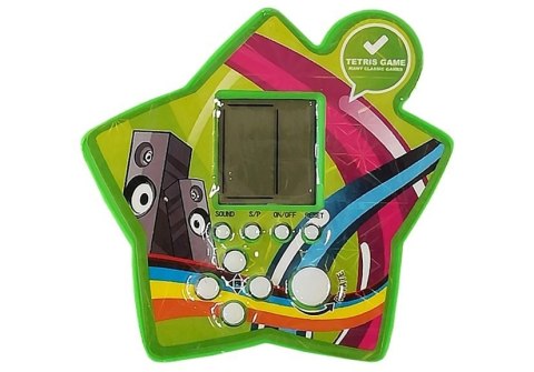 LEAN TOYS Gra Elektroniczna Kieszonkowa Tetris Gwiazdka Zielony LEAN TOYS Gra Elektroniczna Kieszonkowa Tetris Gwiazdka Zielony