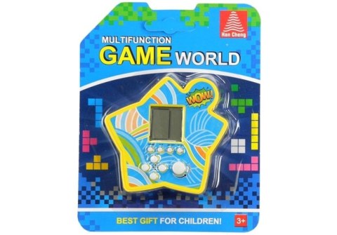 LEAN TOYS Gra Elektroniczna Kieszonkowa Tetris Gwiazdka Żółty LEAN TOYS Gra Elektroniczna Kieszonkowa Tetris Gwiazdka Żółty