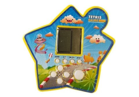 LEAN TOYS Gra Elektroniczna Kieszonkowa Tetris Gwiazdka Żółty LEAN TOYS Gra Elektroniczna Kieszonkowa Tetris Gwiazdka Żółty