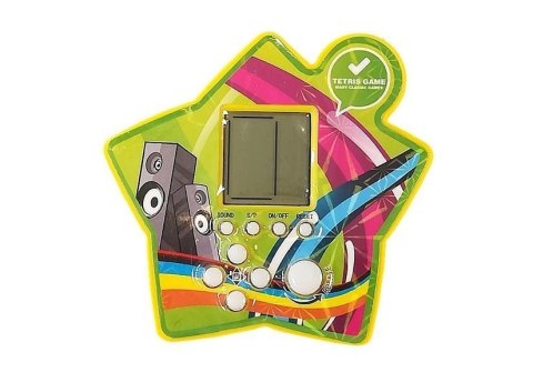 LEAN TOYS Gra Elektroniczna Kieszonkowa Tetris Gwiazdka Żółty LEAN TOYS Gra Elektroniczna Kieszonkowa Tetris Gwiazdka Żółty