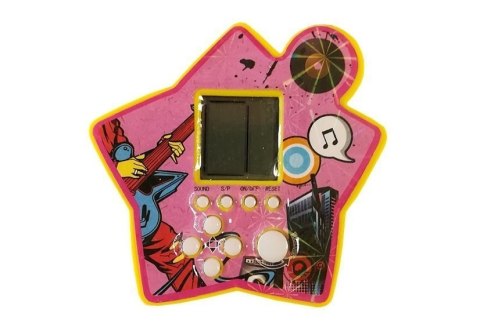 LEAN TOYS Gra Elektroniczna Kieszonkowa Tetris Gwiazdka Żółty LEAN TOYS Gra Elektroniczna Kieszonkowa Tetris Gwiazdka Żółty
