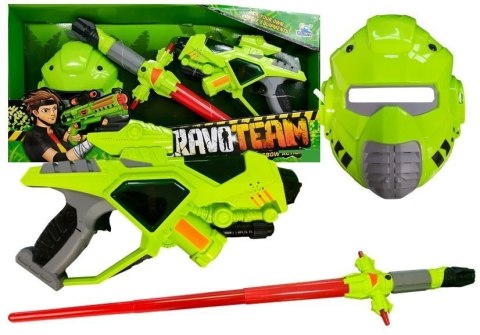 LEAN Toys Broń Kosmiczna Miecz Maska Światło Zielona LEAN Toys Broń Kosmiczna Miecz Maska Światło Zielona